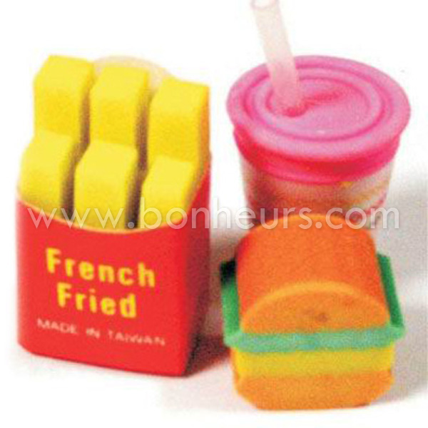 FAST FOOD ERASER SET