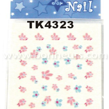 BEAUTY NAIL STICKER
SIZE:6.4*5.5 CM